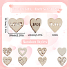 4 Sets Unfinished Wood Cutouts Ornaments WOOD-SC0001-91A-2