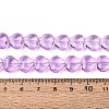 Baking Paint Transparent Glass Beads Strands DGLA-N021-01B-05-4