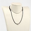 Adjustable Waxed Cotton Cord Pendant Necklaces NJEW-JN01488-3