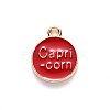 Alloy Enamel Pendants ENAM-S124-01B-07E-3