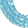 Transparent Electroplate Glass Beads Strands LS-EGLA-A039-T4mm-B20-3