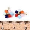 Glass with 304 Stainless Steel Pendants GLAA-T028-13A-3