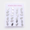 304 Stainless Steel Stud Earrings EJEW-L227-065P-1