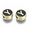 Alloy Enamel Beads X-ENAM-S122-028Y-NR-2