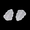 Frosted Transparent Acrylic Beads OACR-P029-04B-01-3