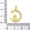 Brass Micro Pave Clear Cubic Zirconia Pendants FIND-Z044-03E-3