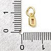 Brass Cubic Zirconia Charms KK-G554-02D-03-3
