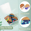 16Pcs 8 Colors Resin and Walnut Pendants RESI-TA0003-95-5