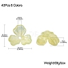40Pcs 8 Colors Acrylic Beads Caps OACR-CJ0001-62-3
