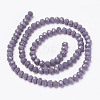 Opaque Solid Color Glass Beads Strands EGLA-A034-P3mm-D11-2