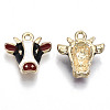 Alloy Enamel Charms X-PALLOY-N160-008-RS-2