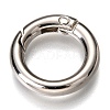 Zinc Alloy Spring Gate Rings PALLOY-C100-01P-03-1