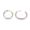 Ion Plating(IP) 304 Stainless Steel Huggie Hoop Earrings EJEW-F111B-25mm-Y-3