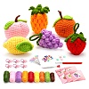 6 Style Fruit Yarn Knitting Beginner Kit DIY-F146-04-1