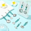 8Pcs Alloy Pendant Decorations HJEW-CJ00075-5