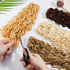4Pcs 4 Colors High Temperature Fiber Long Instant Noodle Curly Hairstyle Doll Wig Hair DOLL-DC0001-03-3
