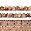 Natural Wood Lace Stone Wooden Jasper Beads Strands G-B128-A04-02-5
