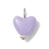 Opaque Polystyrene Plastic Pendants PALLOY-JF04353-01-3
