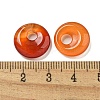 Natural Red Agate Donut/Pi Disc Charms G-G142-02P-3