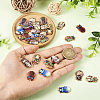 32PCS 8Colors Printed Alloy Pendants ENAM-TA0001-86-6