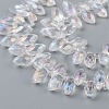 Crystal Glass Beads Strands GLAA-D033-01-3