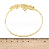 Marine Organism Brass Cuff Bangles for Women BJEW-D368-03I-G-5