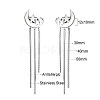 304 Stainless Steel & Shell Stud Earrings for Women WG2C931-02-2