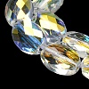 Electroplate Glass Beads Strands EGLA-C003-02-3
