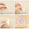 Sunflower Acrylic Mirrors Wall Stickers DIY-CN0001-18E-6