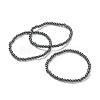 Synthetic Non-magnetic Hematite Beaded Stretch Bracelets BJEW-D446-A-22-1