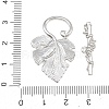 Brass Toggle Clasps KK-CBA7BFE-08P-3