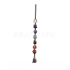7 Chakra Gemstone Hanging Decorations HJEW-JM00805-03-1