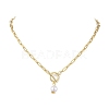 Imitation Pearl Beads Pendant Necklaces NJEW-JN04732-01-1