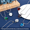 CREATCABIN April Glass Urn Pendant Necklace DIY Making Kit DIY-CN0001-82I-4