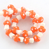 Autumn Theme Mushroom Handmade Lampwork Beads Strands X-LAMP-R116-15-1