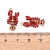 304 Stainless Steel Enamel Pendants STAS-I355-11G-08-3