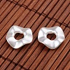 Twist Ring Imitation Pearl Acrylic Beads OACR-L004-5357-2