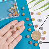 30Pcs 3 Colors Rack Plating Brass Hollow Beads KK-PH0009-55B-3
