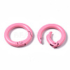 Spray Painted Eco-Friendly Alloy Spring Gate Rings PALLOY-T080-01-NR-4