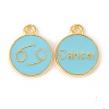 Alloy Enamel Pendants ENAM-S124-01B-16D-2