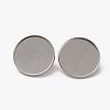 Non-Tarnish 304 Stainless Steel Brooch Cabochon Settings LS-STAS-L253-010A-P-3