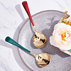 6Pcs 2 Colors 304 Stainless Steel Teaspoon AJEW-GO0001-12-7