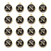 Golden Plated Alloy Charms X-ENAM-S118-02N-2
