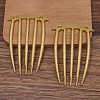 Alloy Hair Comb Findings OHAR-PW0001-426G-1