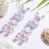 8Pcs 2 Style ABS Plastic Beads FIND-BC0003-05-3