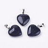 Synthetic Blue Goldstone Pendants G-G956-B11-FF-1