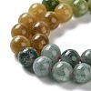 Dyed Natural Malaysia Jade Beads Strands X-G-G021-01B-07-4