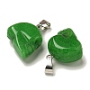 Dyed Natural White Jade Pendants G-Z067-02P-14-3