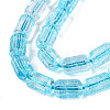 Crackle Transparent Glass Beads Strands GLAA-N068-05A-04-3
