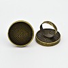 Vintage Adjustable Brass Ring Components MAK-J007-57AB-NF-1